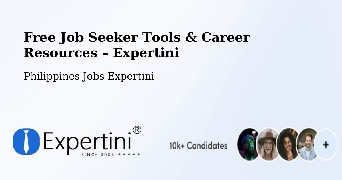 Free Job Seeker Tools & Career Resources – Telbang - Telbang, Philippines Jobs Expertini