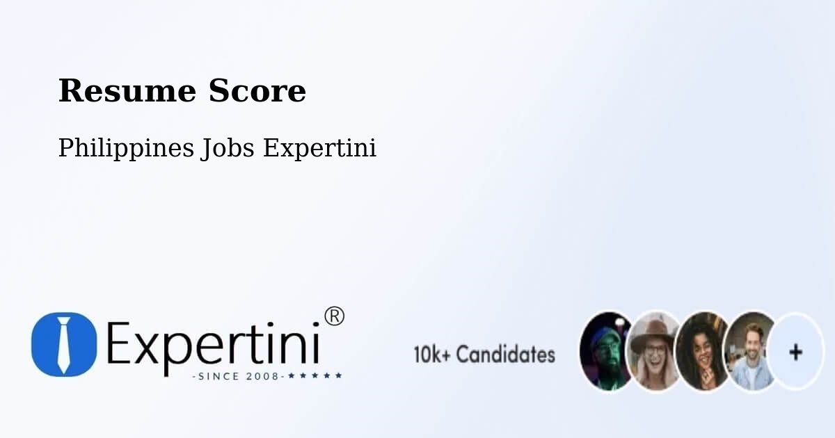 Resume Score & Job Description Match Tool – Telbang - Philippines Jobs Expertini
